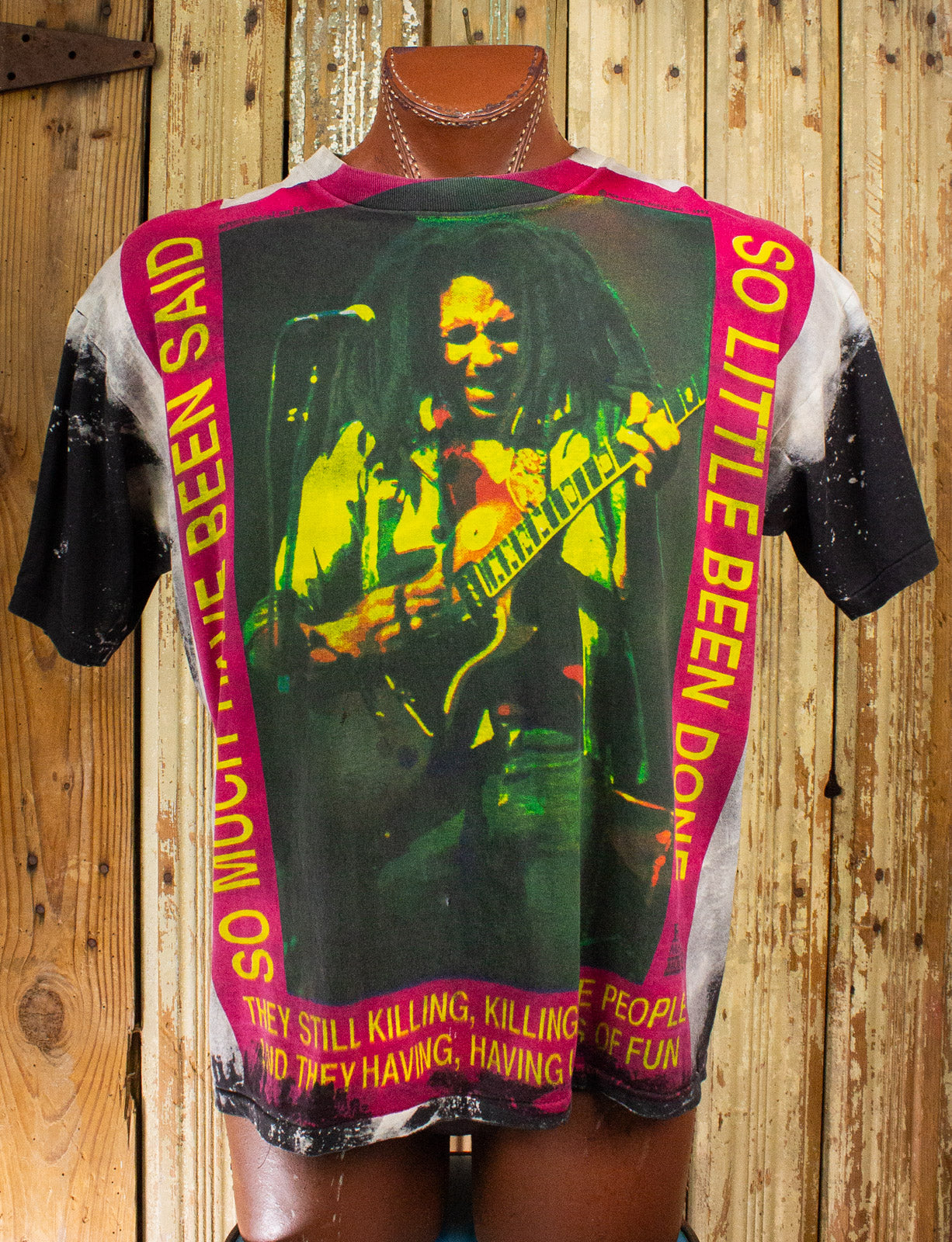 Vintage Mosquitohead Bob Marley So Much Have Been Said Concert T shirt 90s XL
