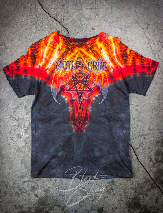 Vintage Mötley Crüe Pentagram Tie Dye Concert T Shirt 1984 Small