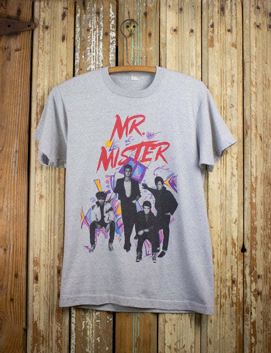 Vintage Mr. Mister Welcome To The Real World Concert T Shirt 1985 Gray Small
