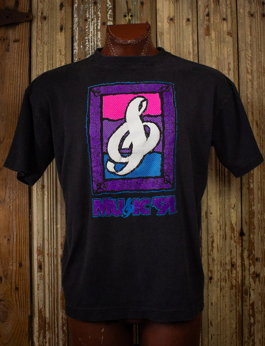 Vintage Music '91 Graphic T Shirt 1991 Black XL