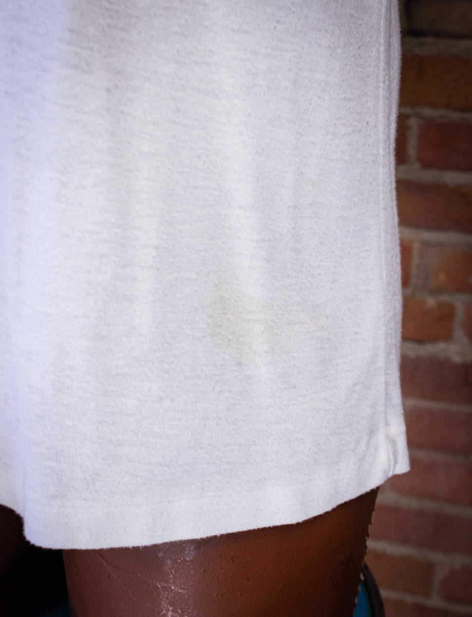 Vintage My Bank Manager is a Cunt Graphic T Shirt 80s White Large