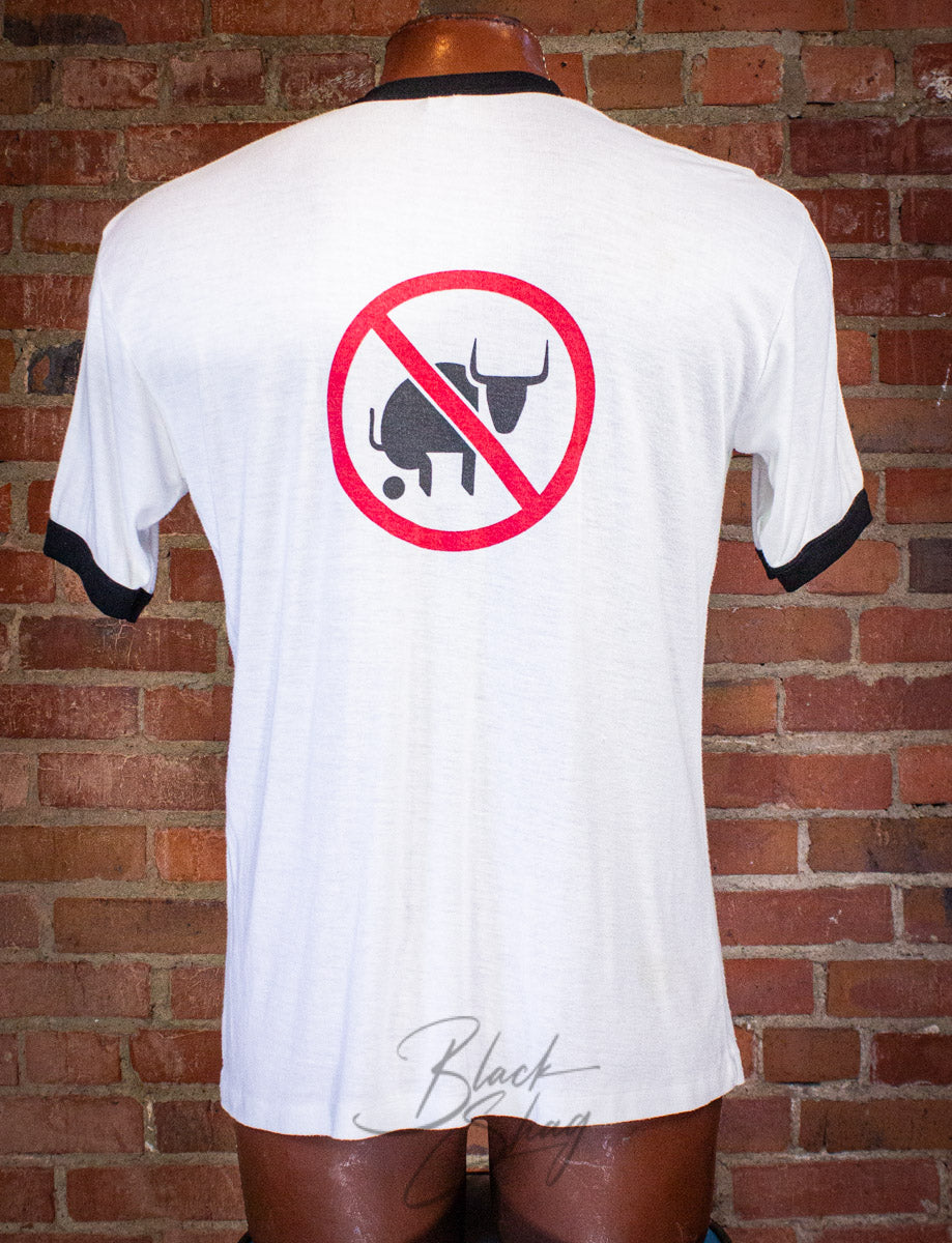 Vintage My Bank Manager is a Cunt Graphic T Shirt 80s White Large