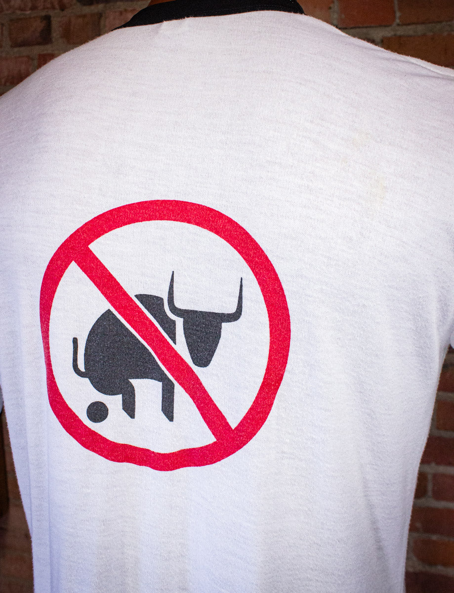 Vintage My Bank Manager is a Cunt Graphic T Shirt 80s White Large