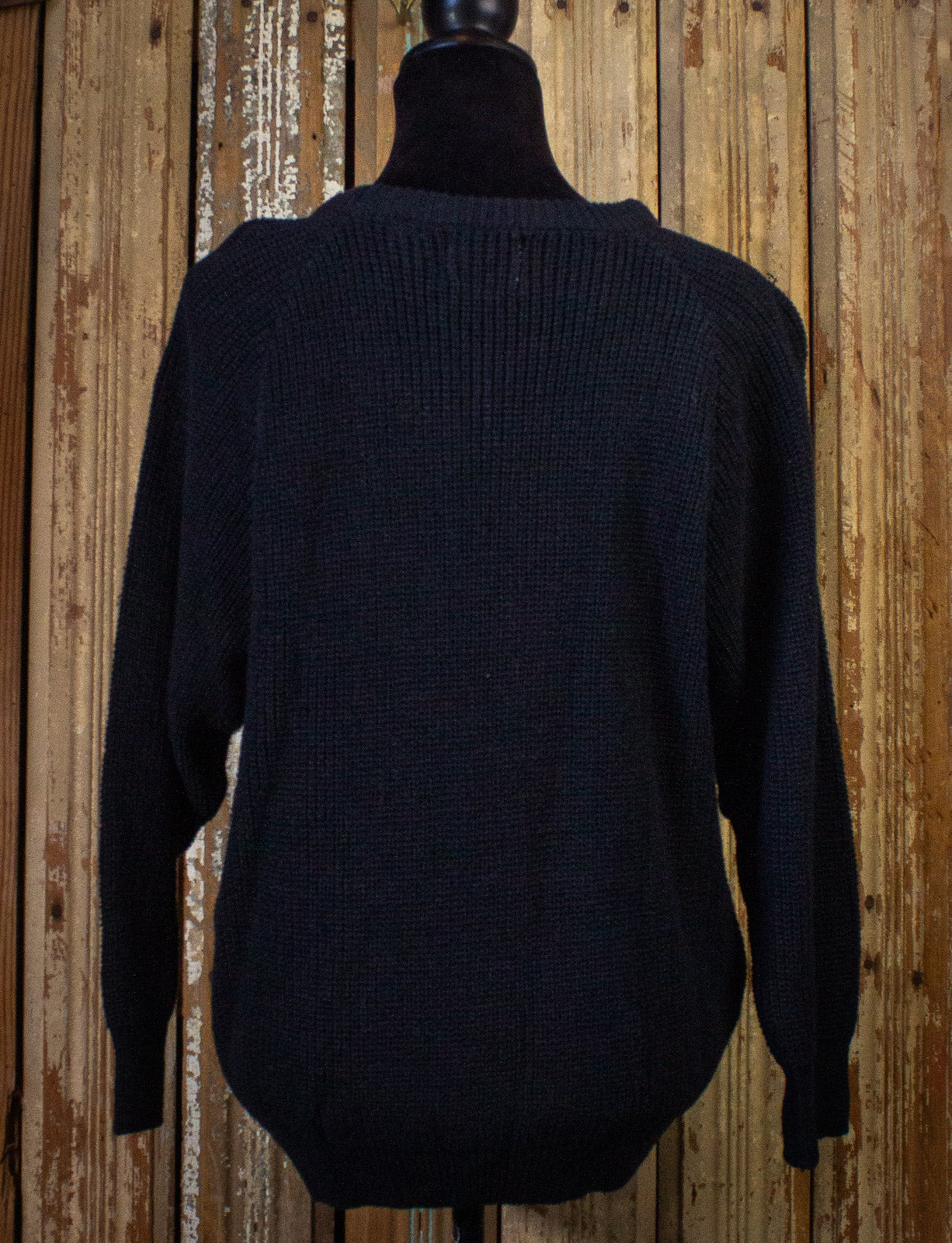 Vintage Mystic Blues Western Sweater 90s Black Medium