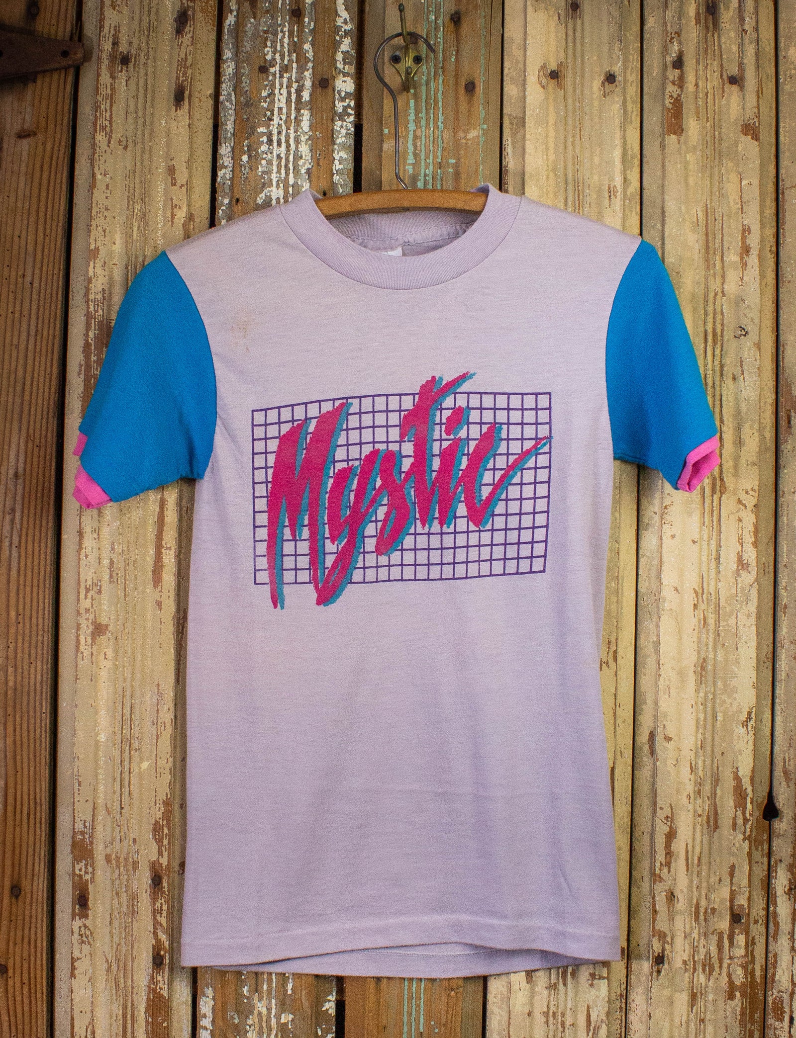 Vintage Mystic Graphic T Shirt 80s Purple/Blue/Pink XS