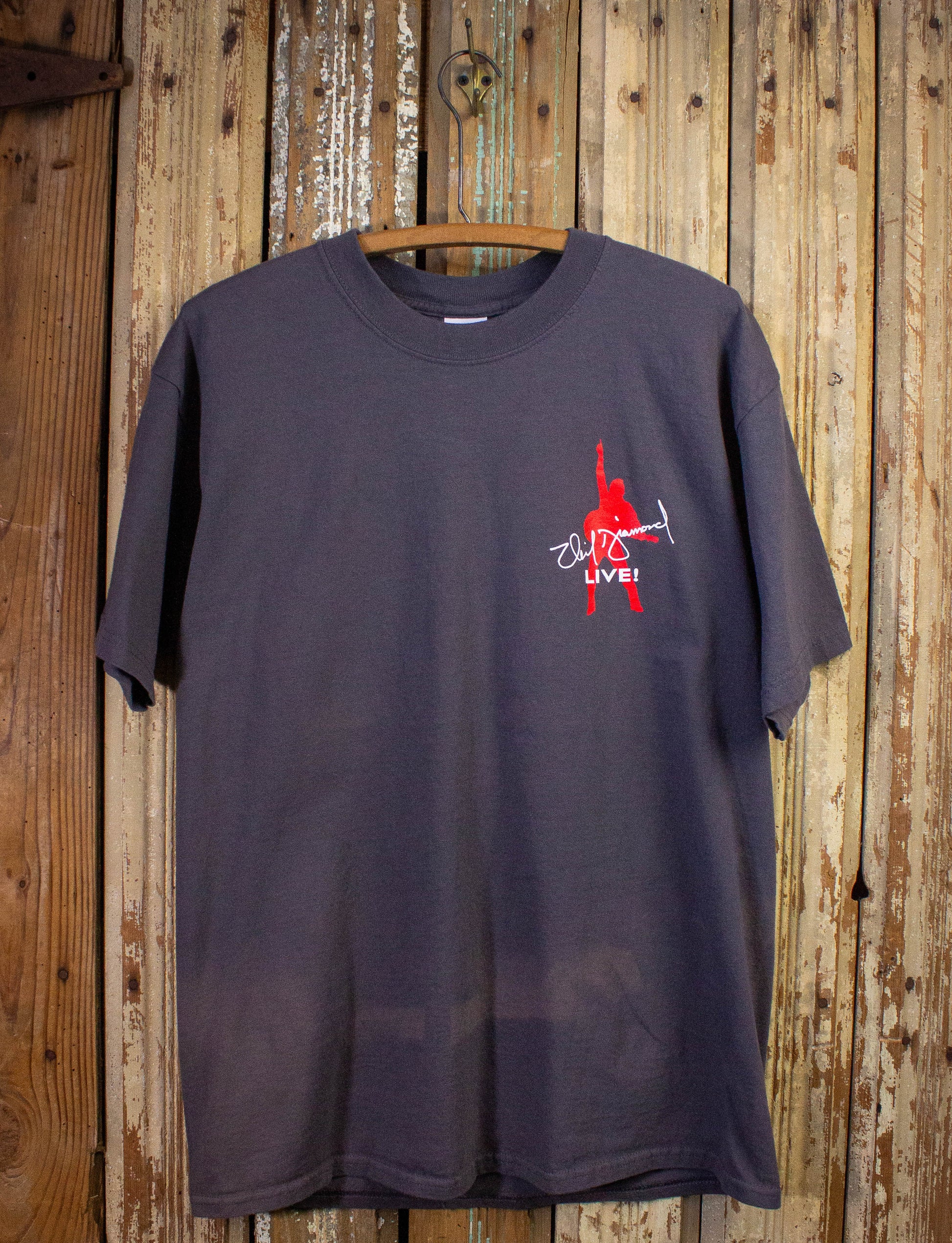 Vintage Neil Diamond Live Concert T Shirt 2001-02 Gray Large