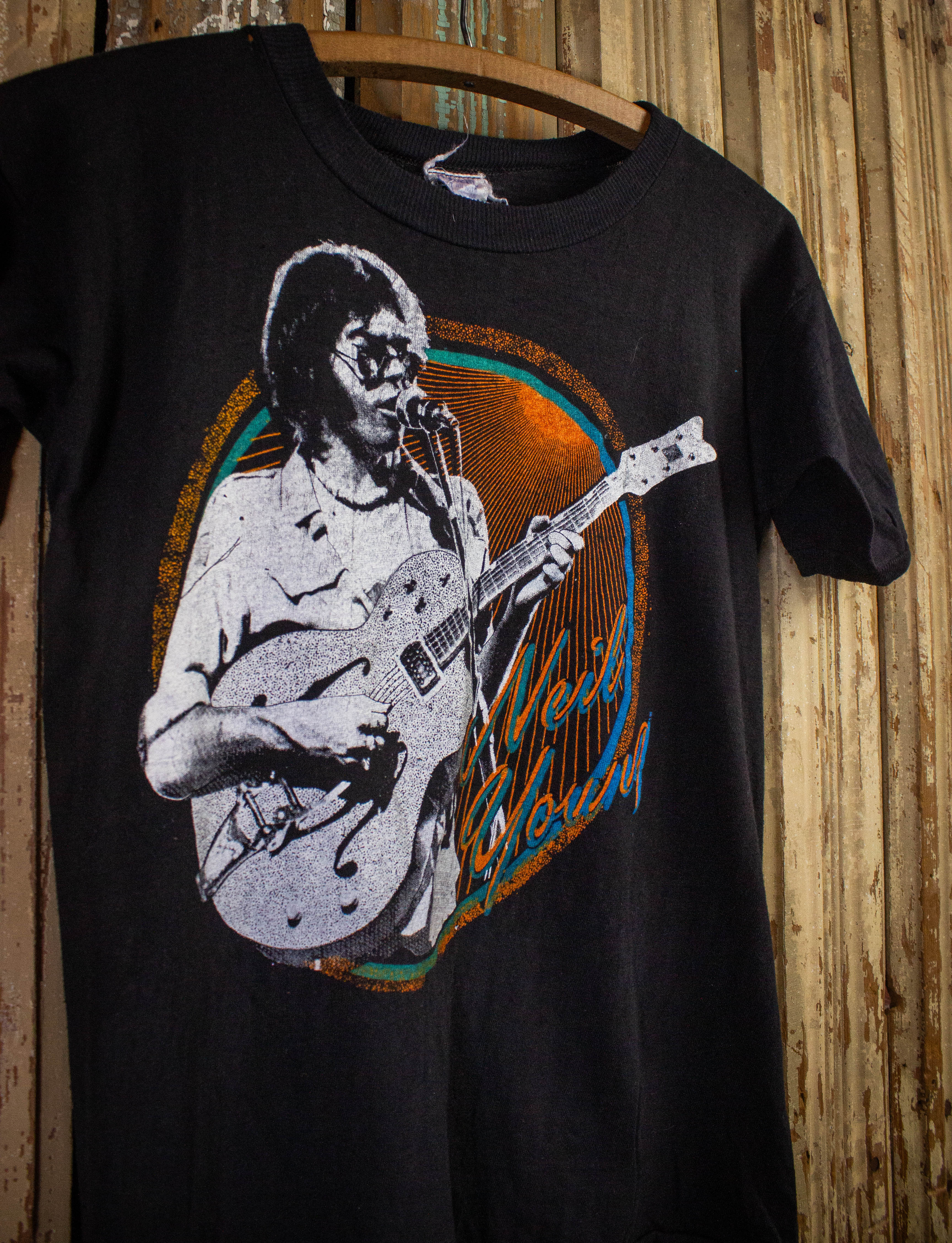 Vintage Neil Young Crazy Horse Tour Parking Lot Concert T Shirt 1978 B –  Black Shag Vintage