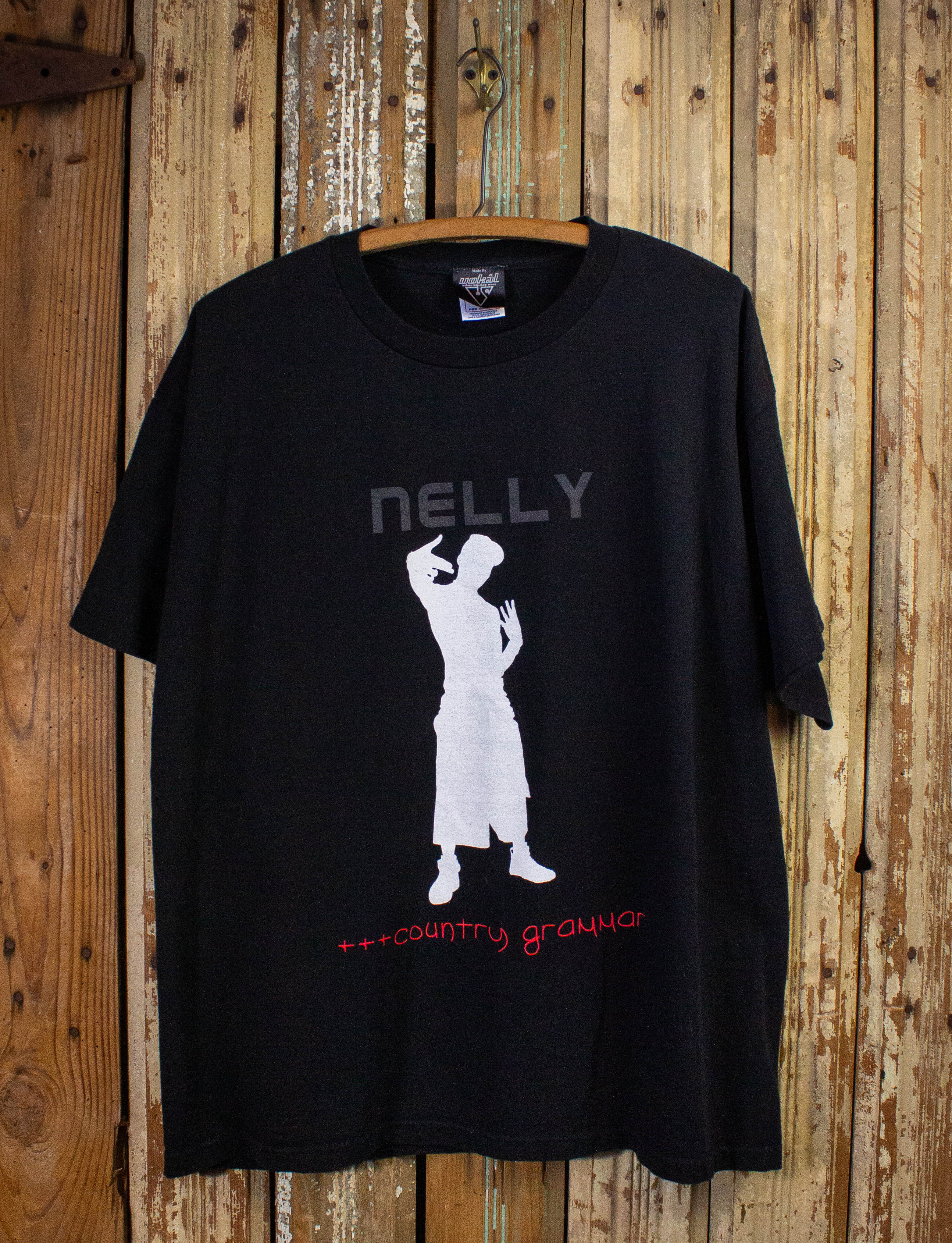 Vintage Nelly Country Grammar Rap Tee 2000 Black XL – Black Shag