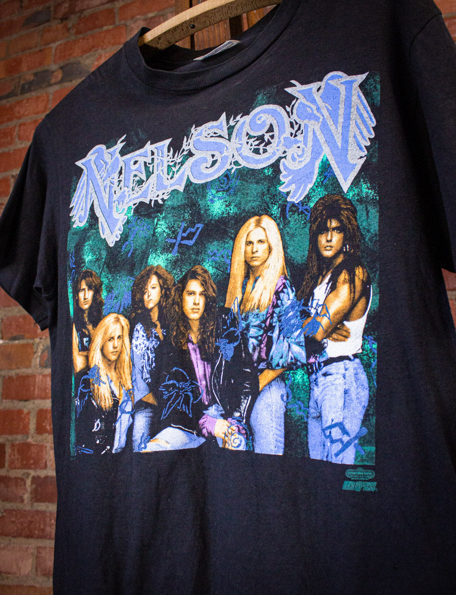 Vintage Nelson Concert T Shirt 1991 Black Medium