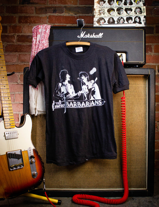 Vintage New Barbarians Concert T Shirt 1979 Black Small