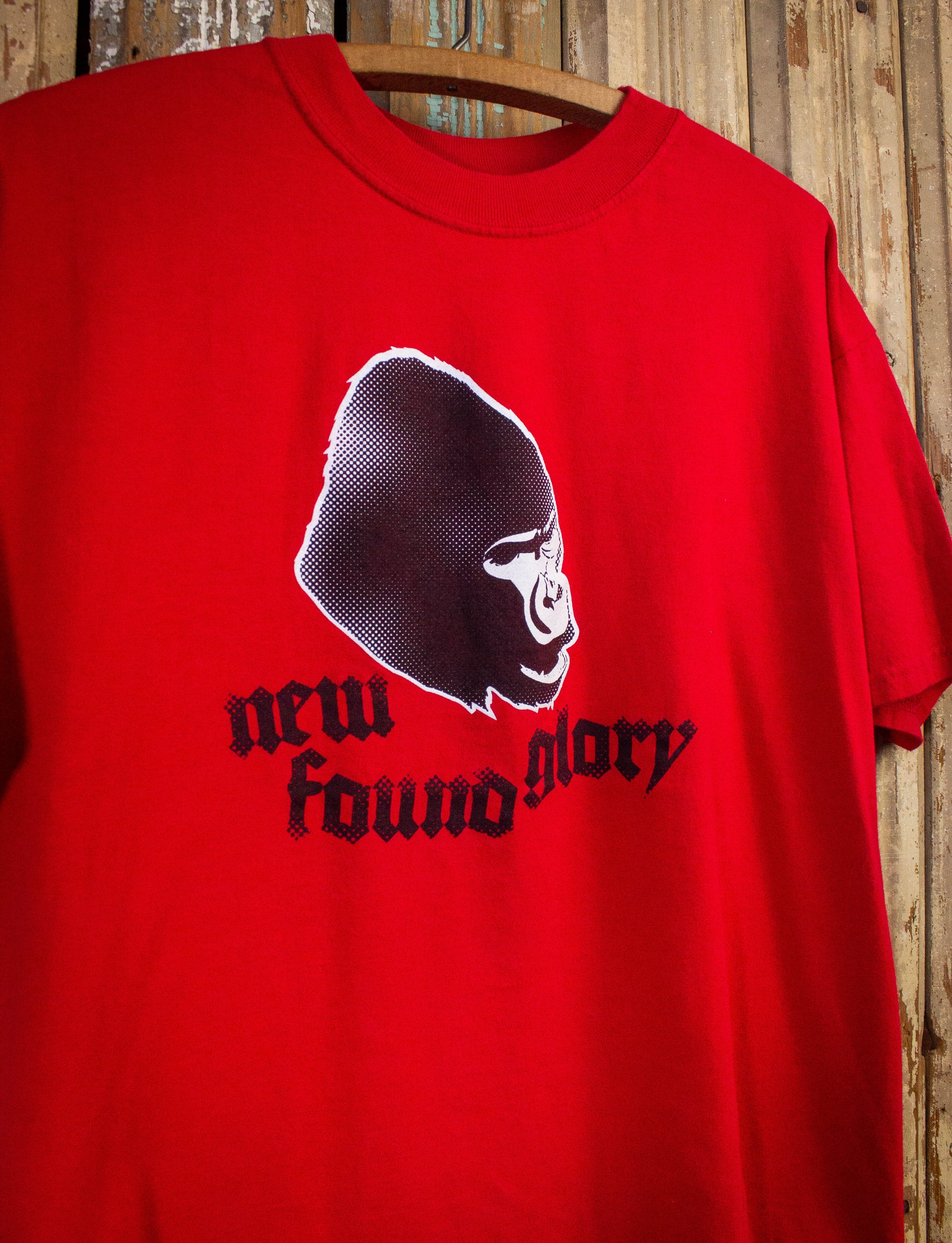 Vintage New Found Glory Gorilla Concert T Shirt 2000s Red Medium