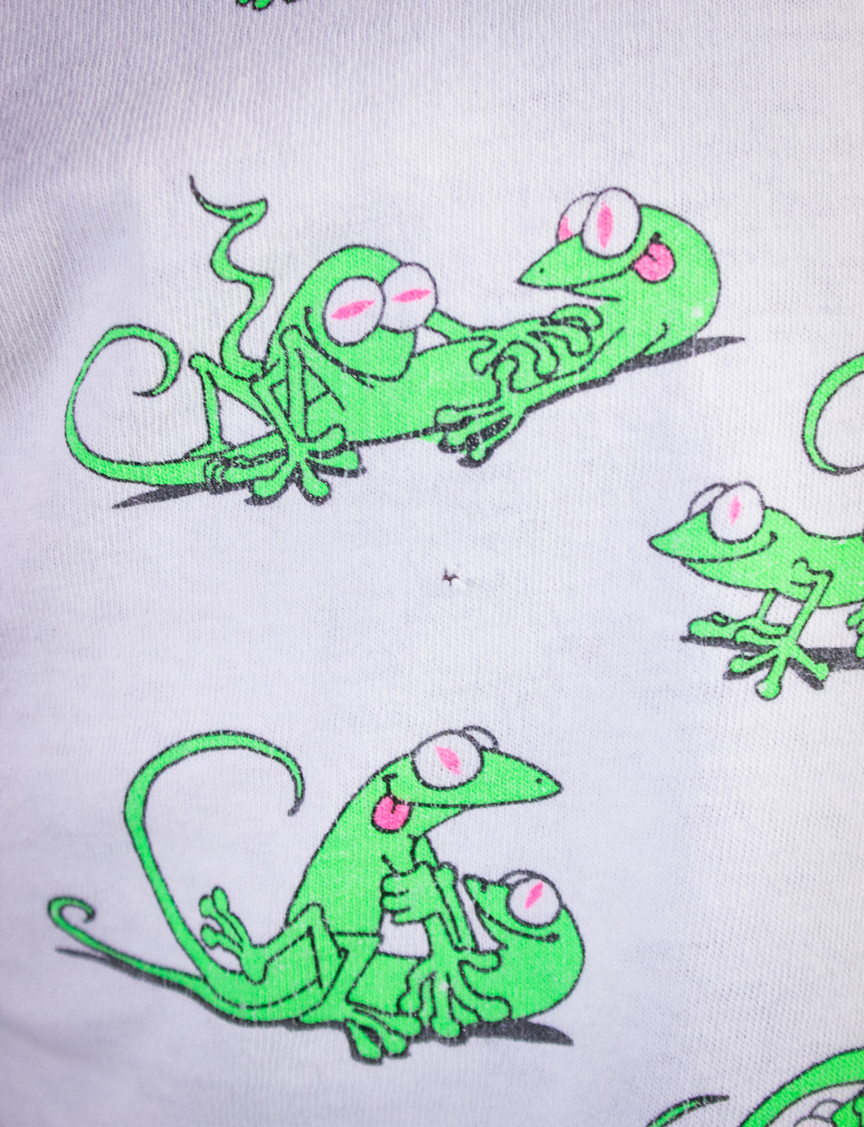 Vintage New Orleans Lizard Sex Graphic T Shirt 90s White Large