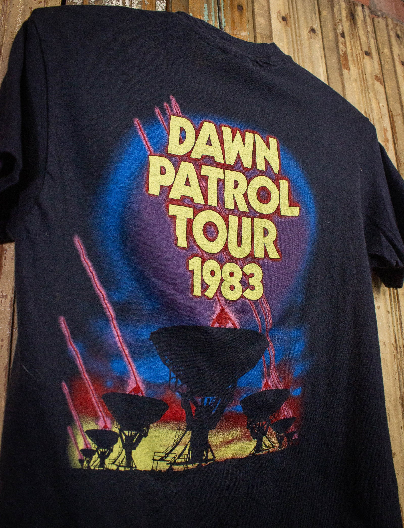 Vintage Night Ranger Dawn Patrol Concert T Shirt 1983 Black Small