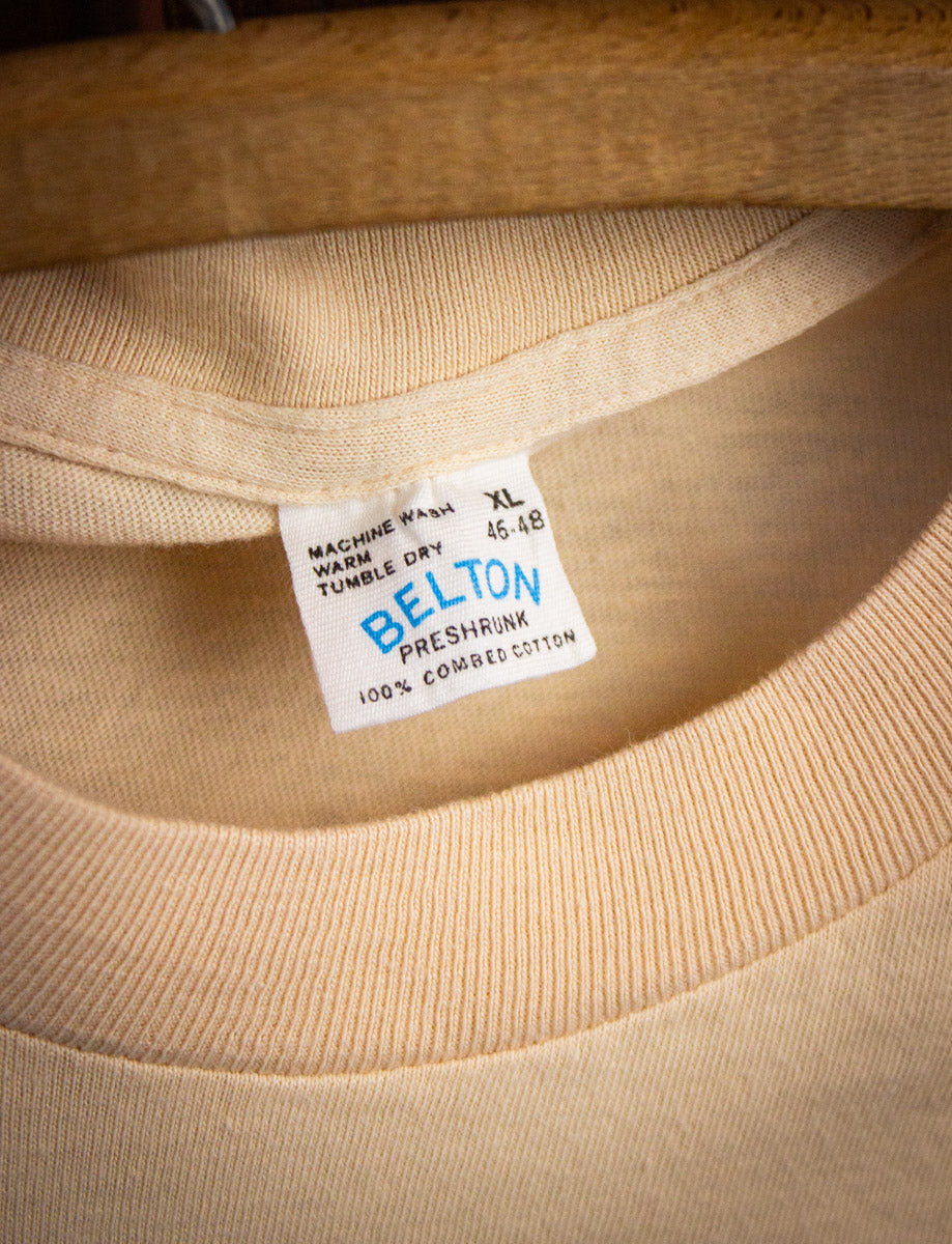 Vintage Nike Graphic T Shirt 70s Peach Large