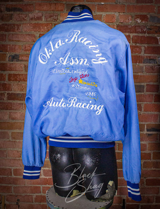 Vintage Okla Racing "Bubba" Bomber Jacket 1985 Large