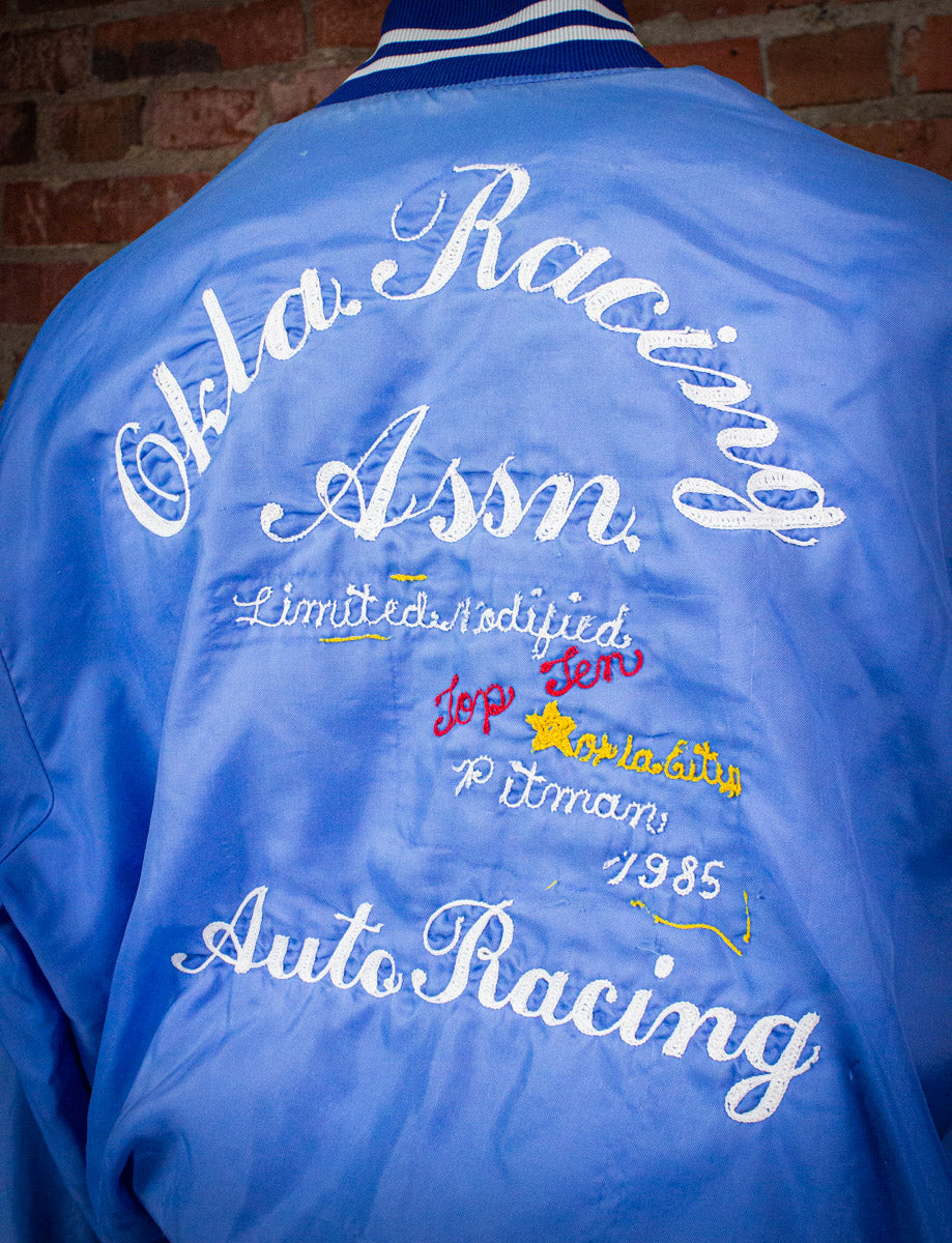 Vintage Okla Racing "Bubba" Bomber Jacket 1985 Large