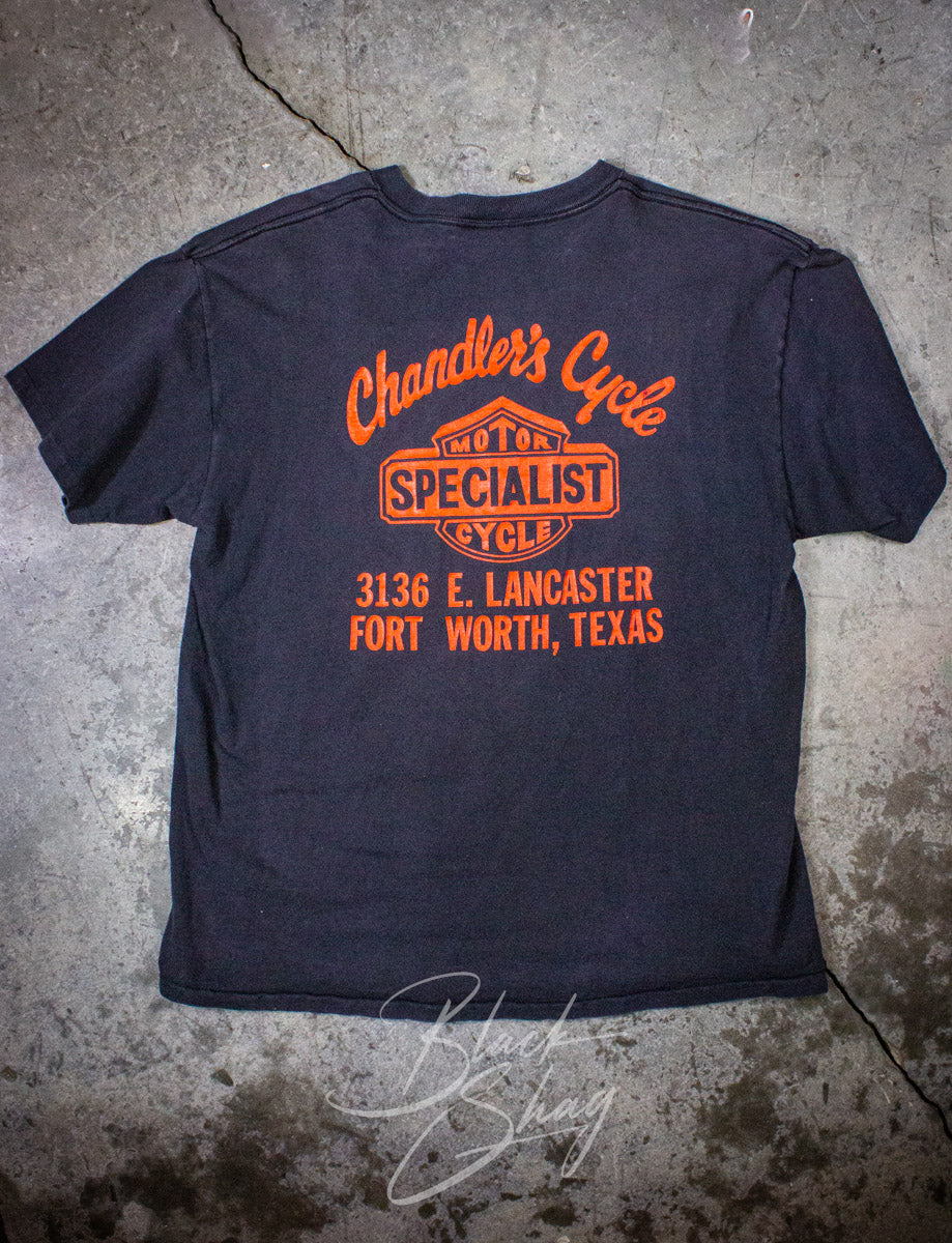 Vintage Old Bikes and Good Whiskey Graphic T Shirt 1993 Large