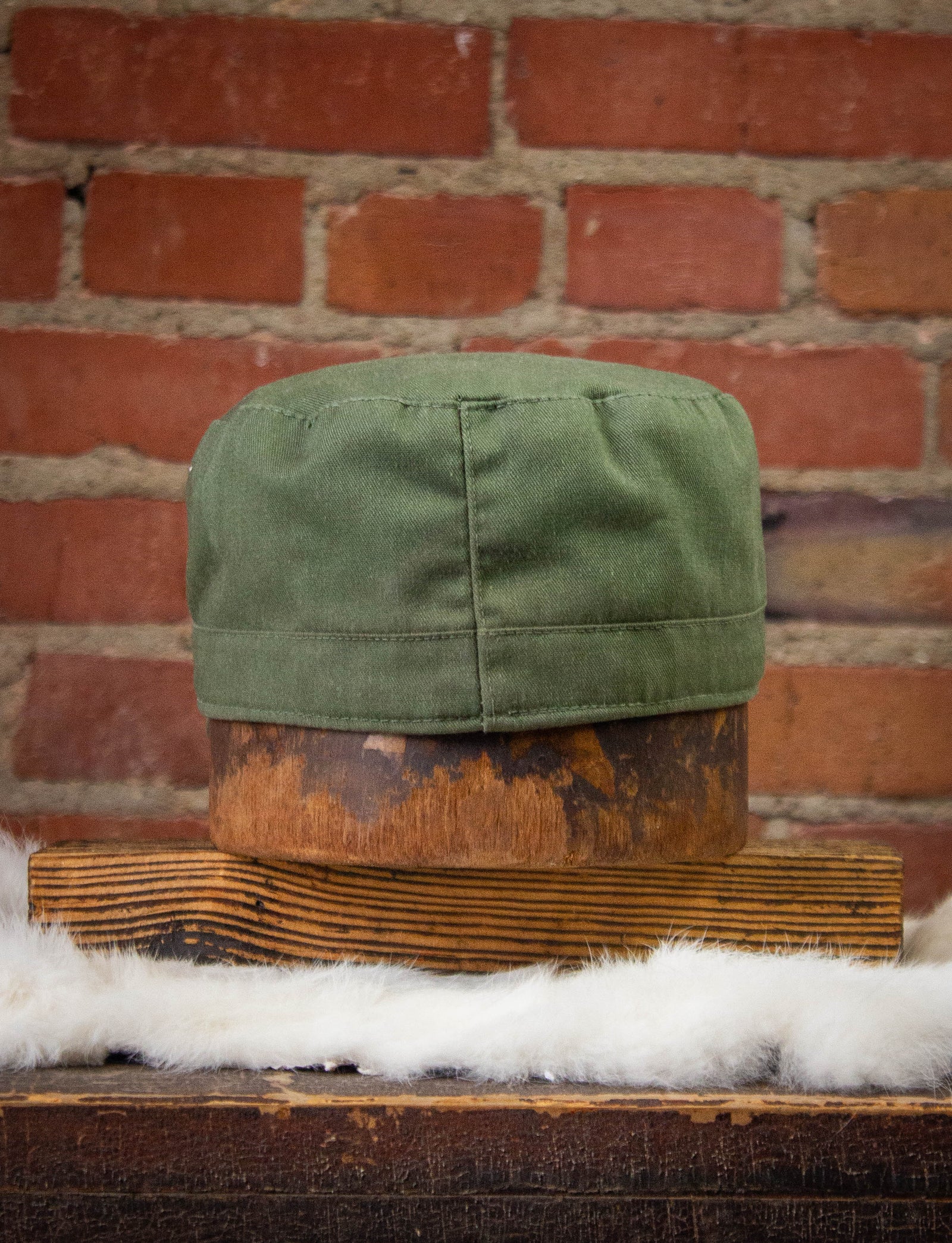 Vintage Olive Green Painter's Hat