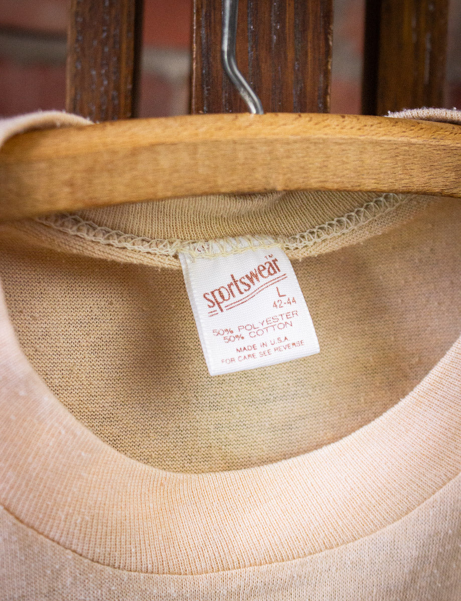 Vintage Music City Outhouse Rod Run Graphic T Shirt 1983 Tan Large