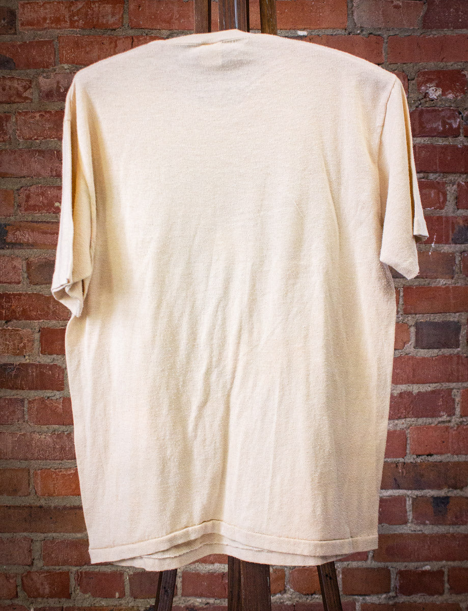 Vintage Music City Outhouse Rod Run Graphic T Shirt 1983 Tan Large