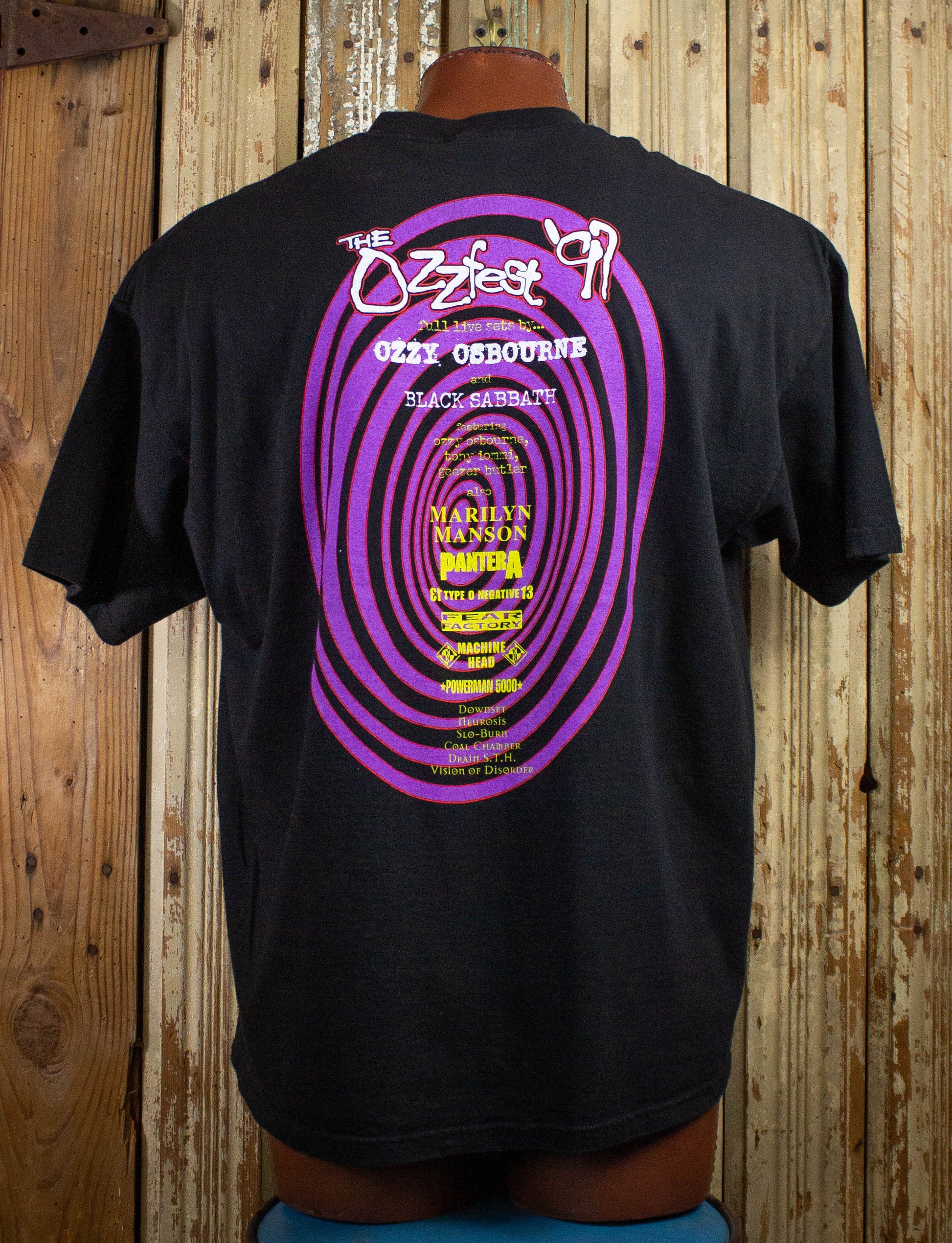 Vintage Ozzfest Concert T Shirt 1997 Black 2XL