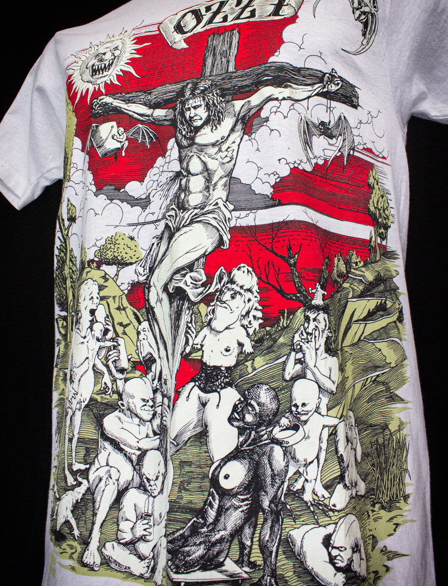 Vintage Ozzy Osbourne 1992 No More Tours Toilet Concert T Shirt