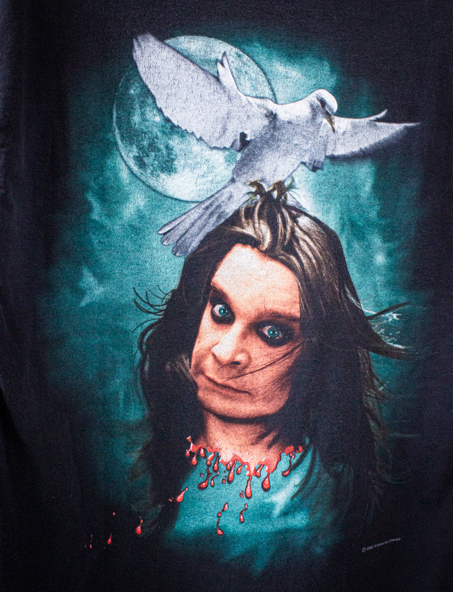 Vintage Ozzy Osbourne Dove/Decapitated Concert T Shirt 2000 Black Large