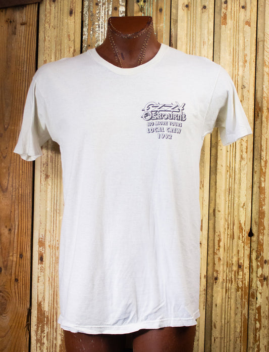 Vintage Ozzy Osbourne No More Tours Crew Concert T Shirt 1992 Large