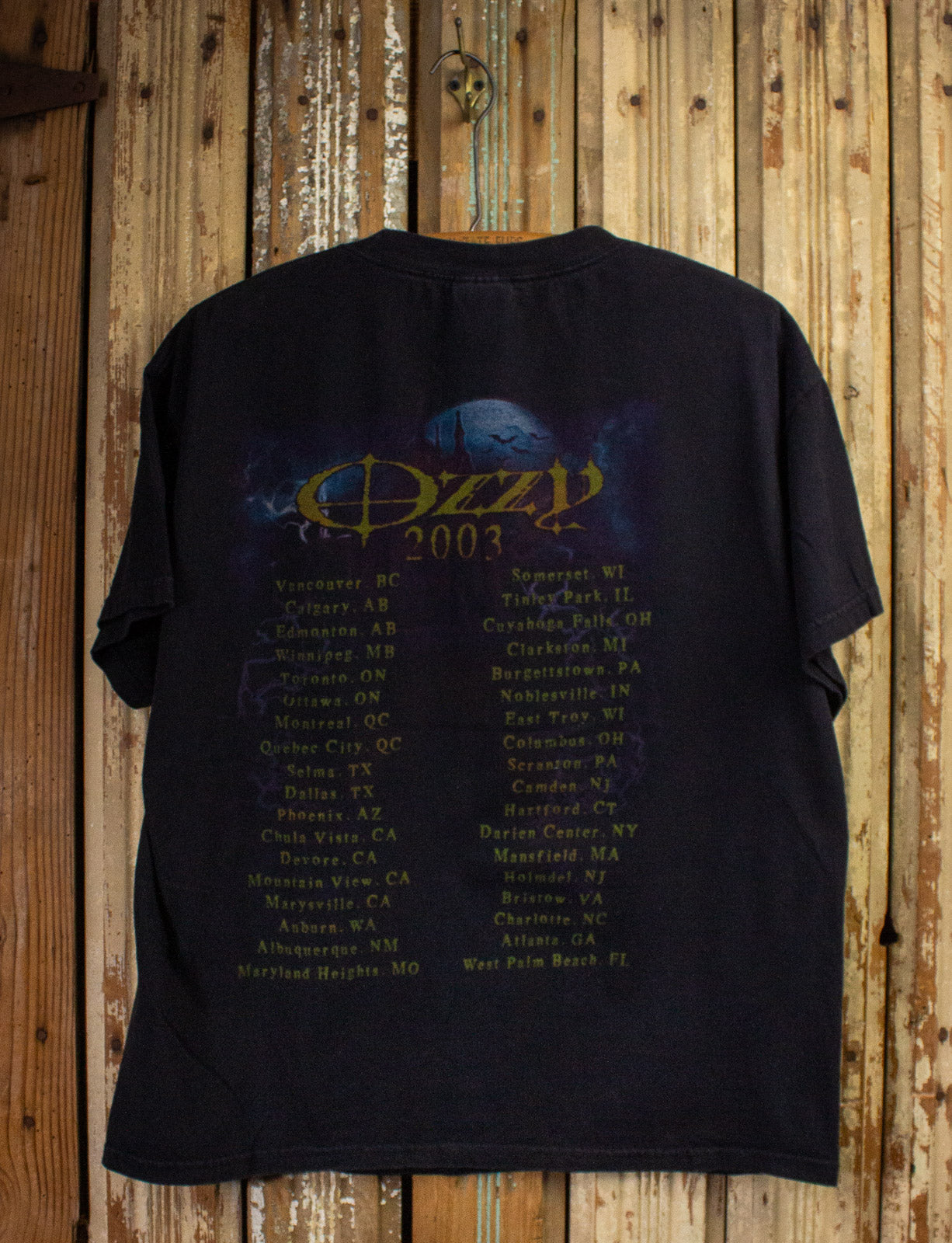 Vintage Ozzy Osbourne Tour Concert T Shirt 2003 Black Large