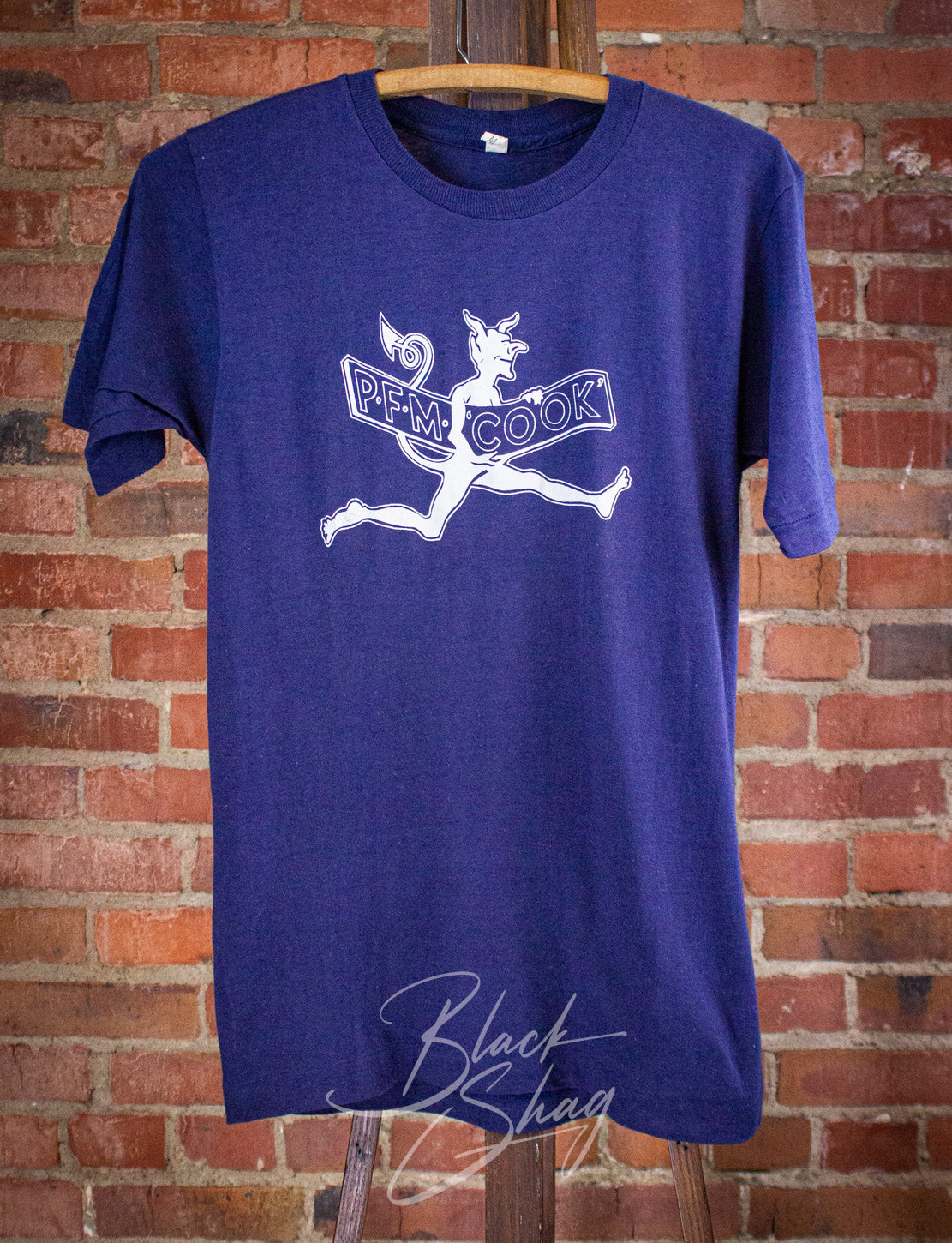 Vintage PFM Cook Concert T Shirt 1974 Blue Small