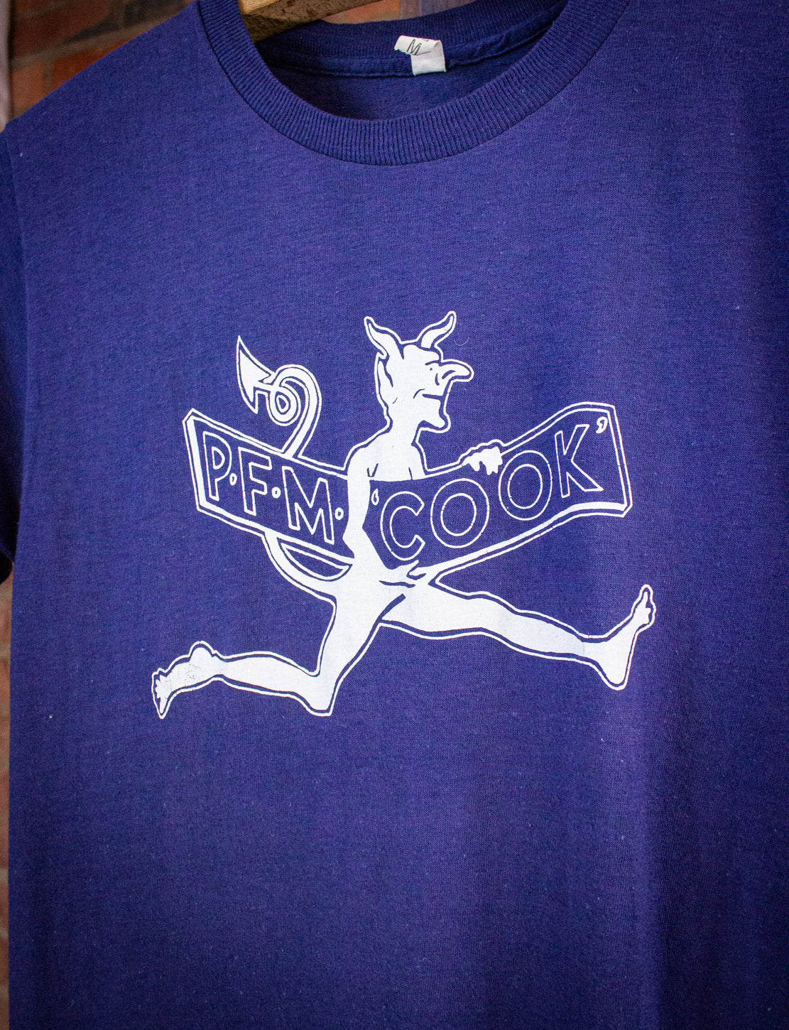 Vintage PFM Cook Concert T Shirt 1974 Blue Small