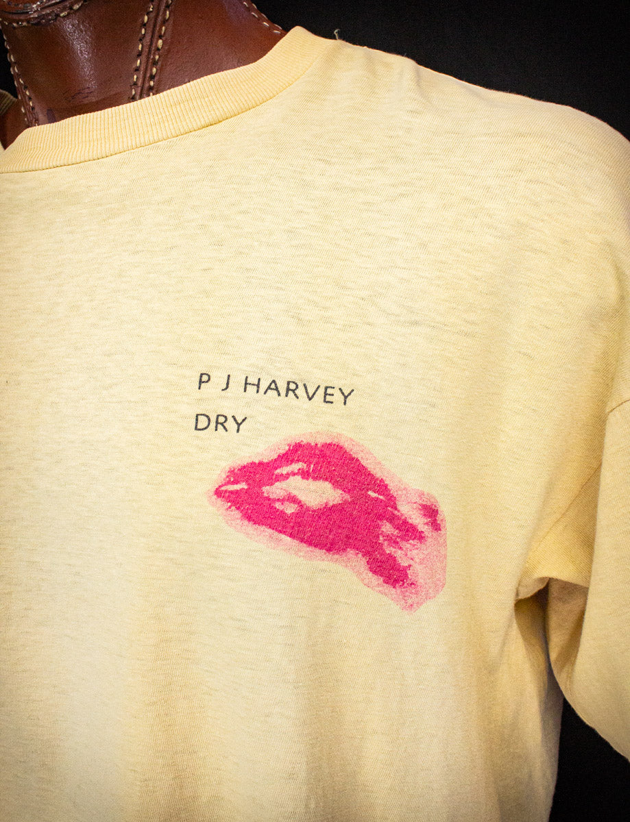 Vintage PJ Harvey Dry Concert T Shirt 1992 2XL – Black Shag Vintage