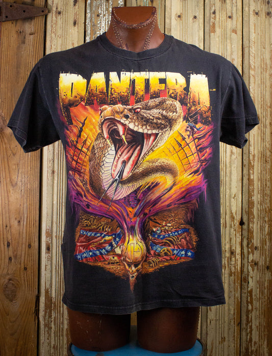Vintage Pantera World Domination Tour Concert T Shirt 199 Black Large