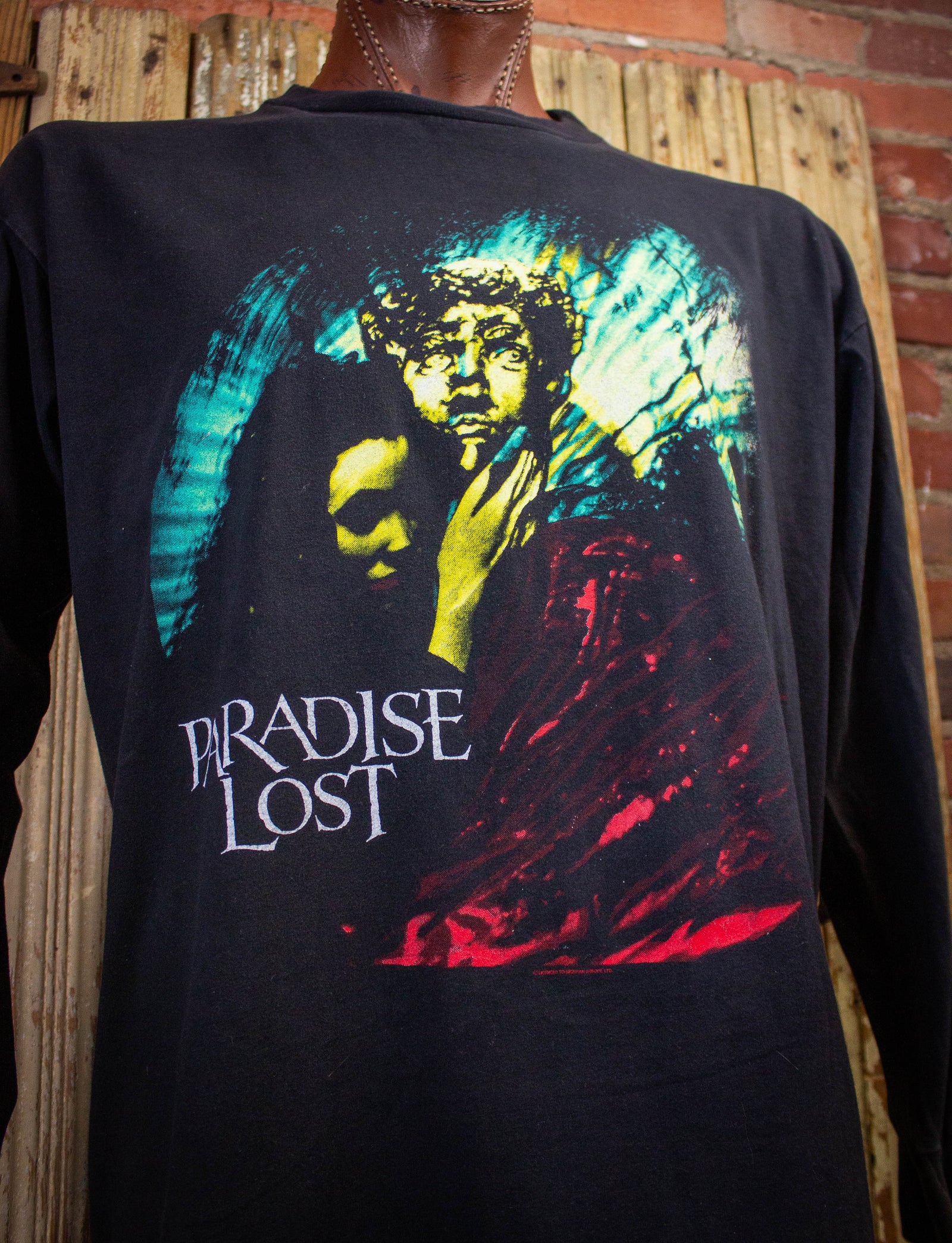 Vintage Paradise Lost Icon Long Sleeve Concert T Shirt 90s Black XL