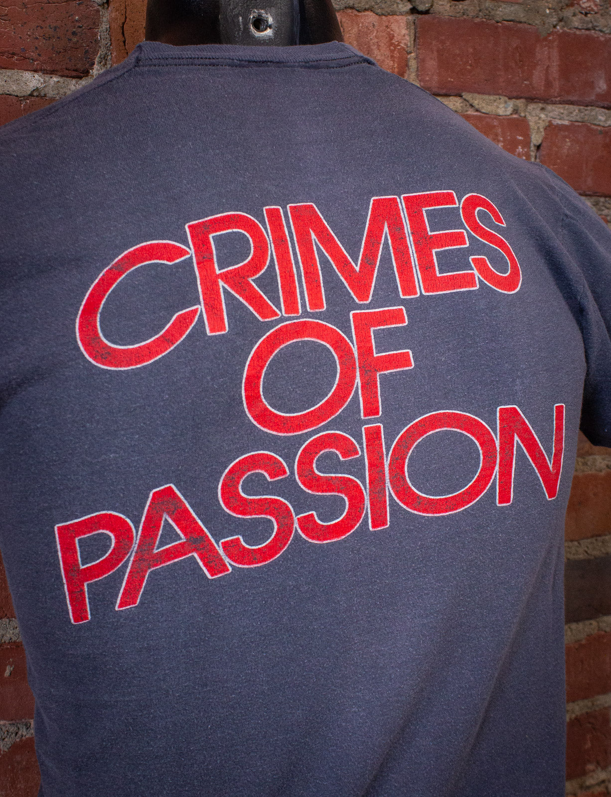 Vintage Pat Benatar Crimes of Passion Concert T Shirt 1980 Black Small