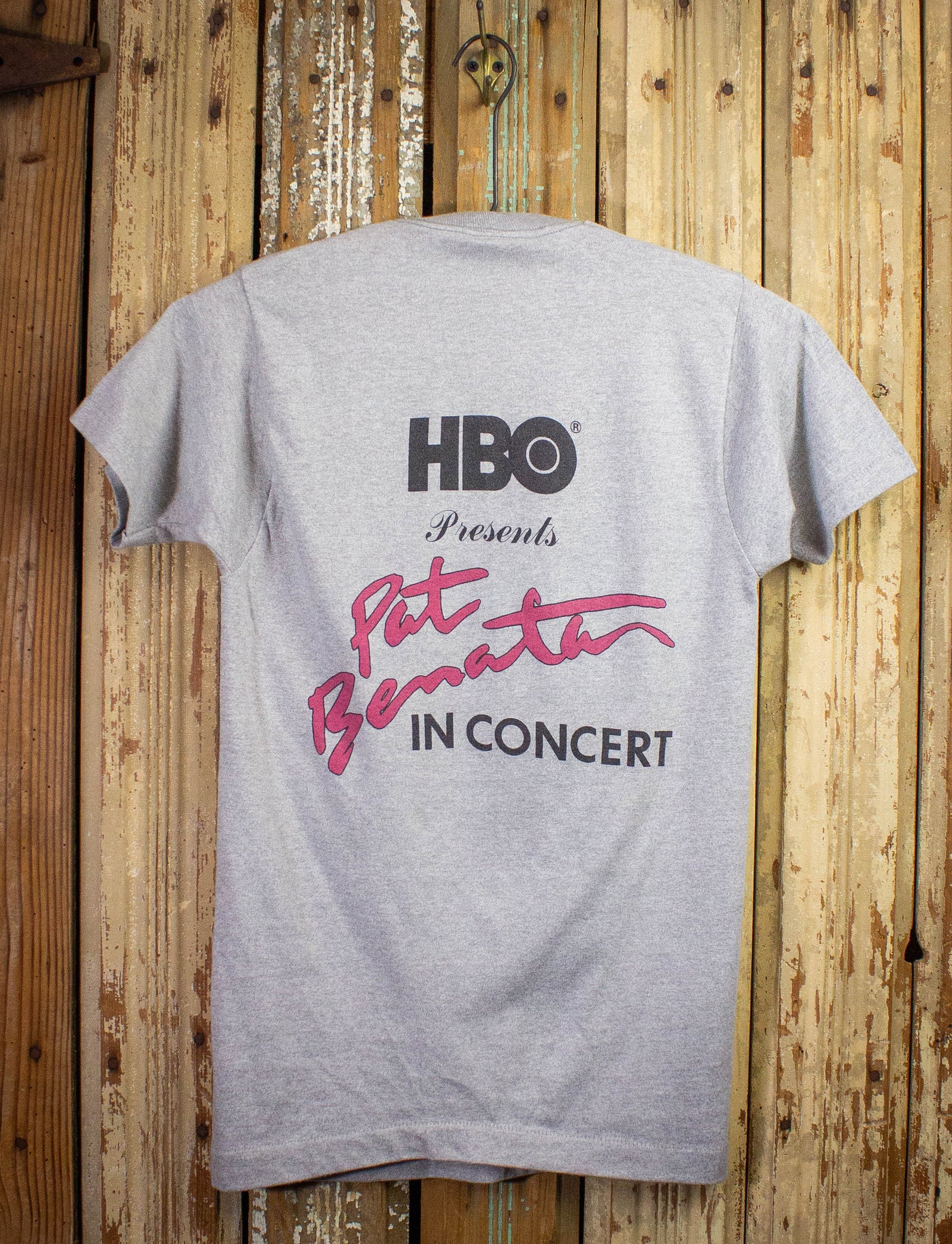 Vintage Pat Benatar Live HBO Concert T Shirt 1983 Gray XS