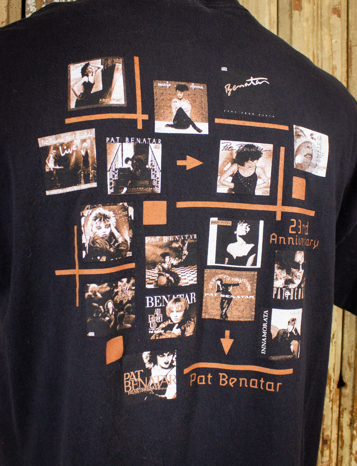 Vintage Pat Benatar 23rd Anniversary Concert T Shirt 2002 Black XL