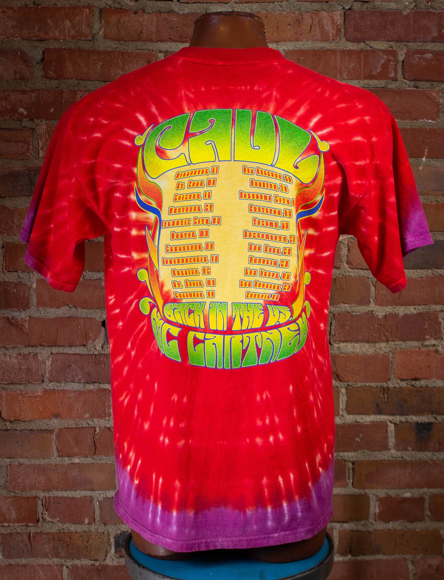 Vintage Paul McCartney Back In The US Tye Dye Concert T-Shirt 2002 Large