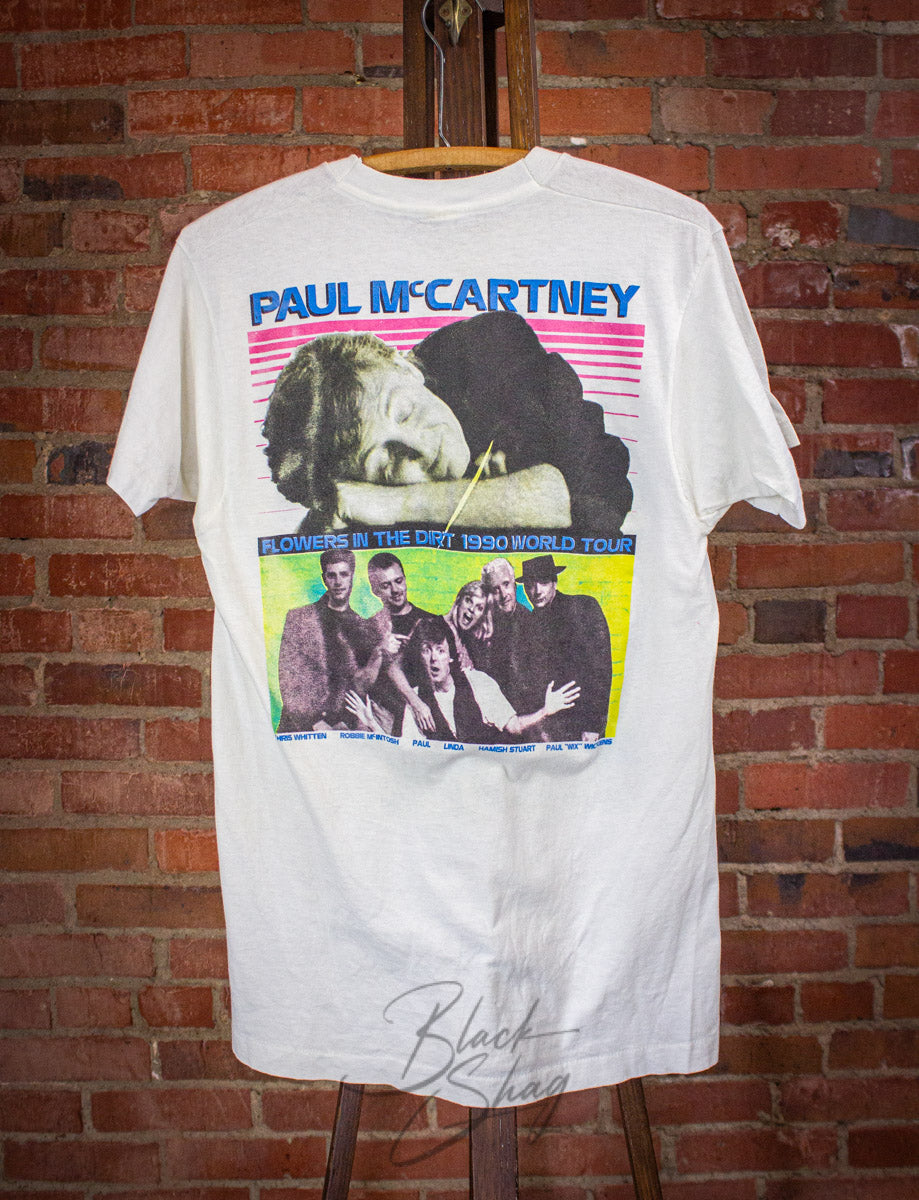 Vintage Paul McCartney Flowers in the Dirt Concert T Shirt 1990 Medium
