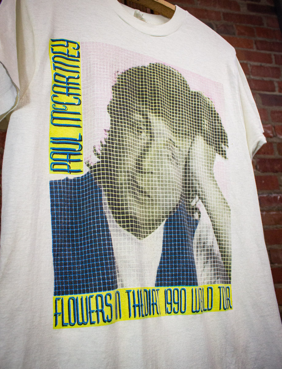Vintage Paul McCartney Flowers in the Dirt Concert T Shirt 1990 Medium