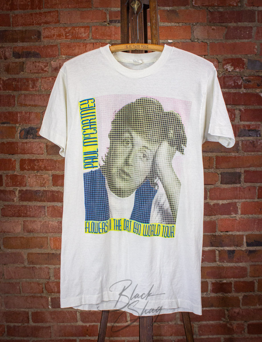 Vintage Paul McCartney Flowers in the Dirt Concert T Shirt 1990 Medium