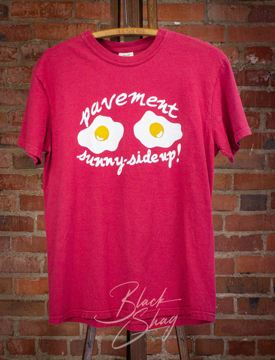 Vintage Pavement Sunny Side Up! Concert T Shirt 90s Red Medium