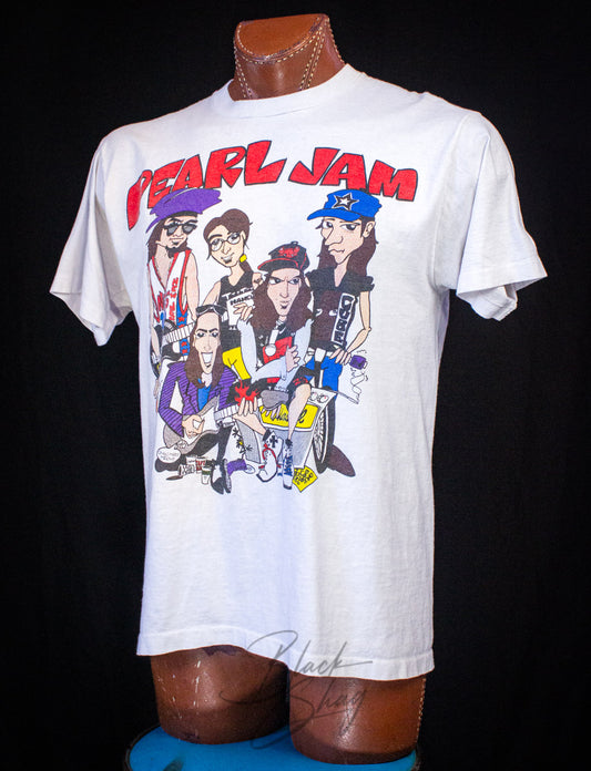 Vintage Pearl Jam Master Slave Concert T Shirt 90s White XL