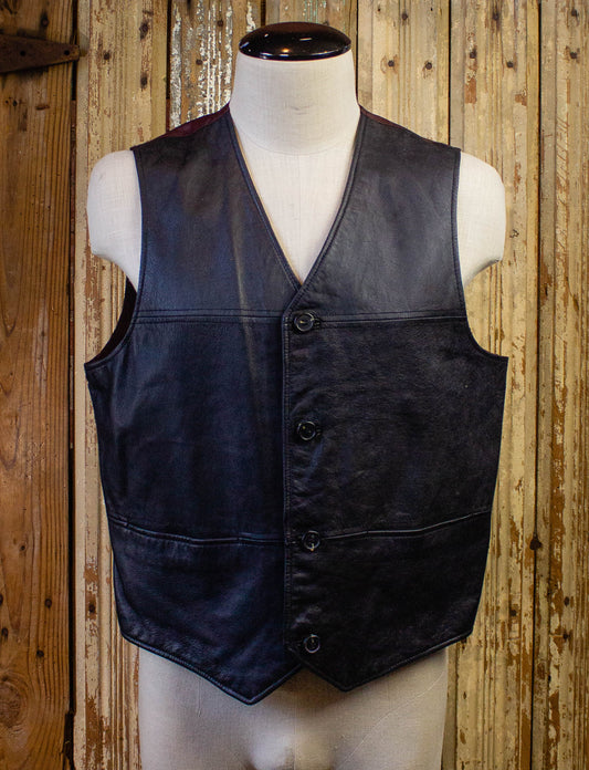 Vintage Wilsons Pelle Studio Leather Vest Black XL