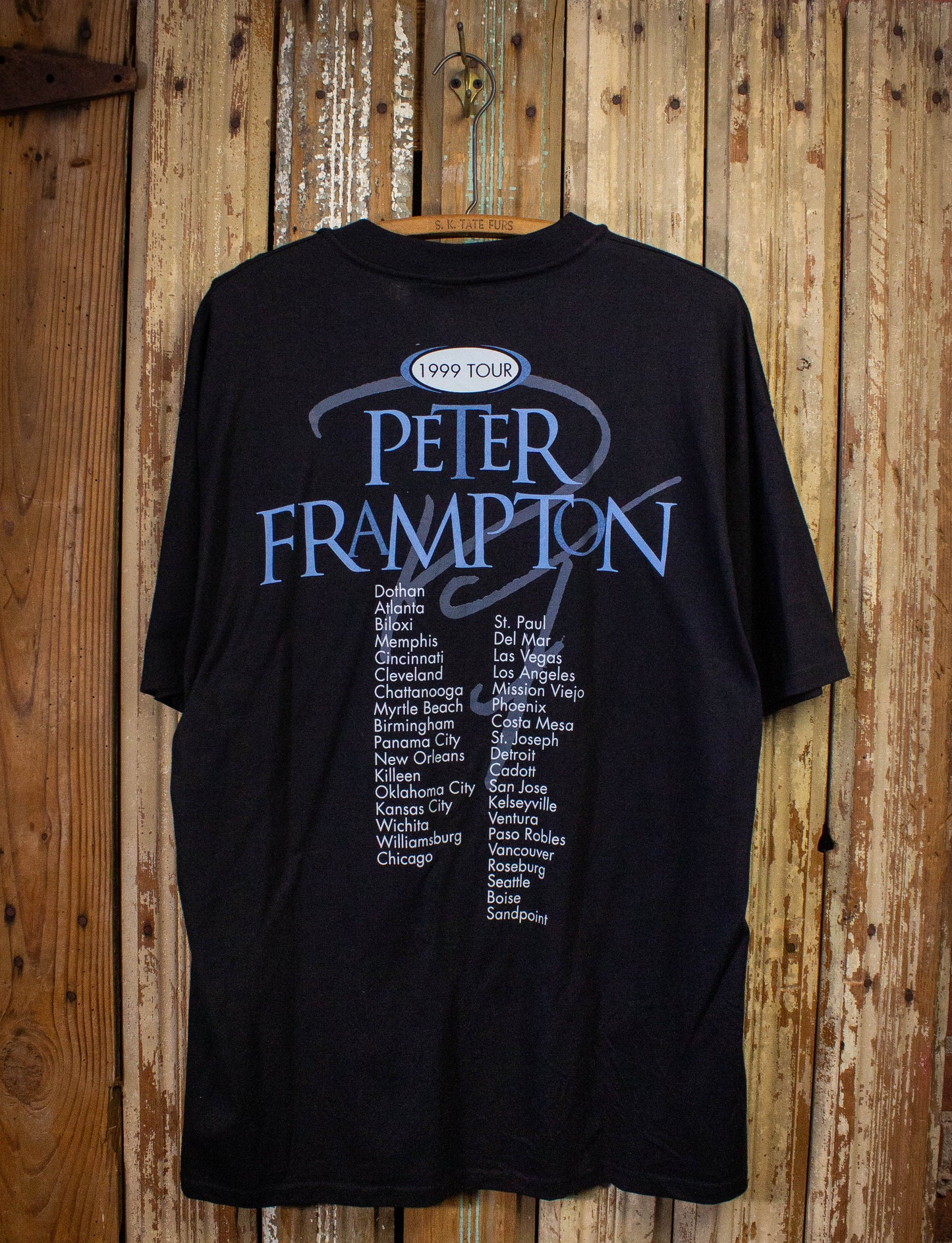 Vintage Peter Frampton Concert T Shirt 1999 Black XL