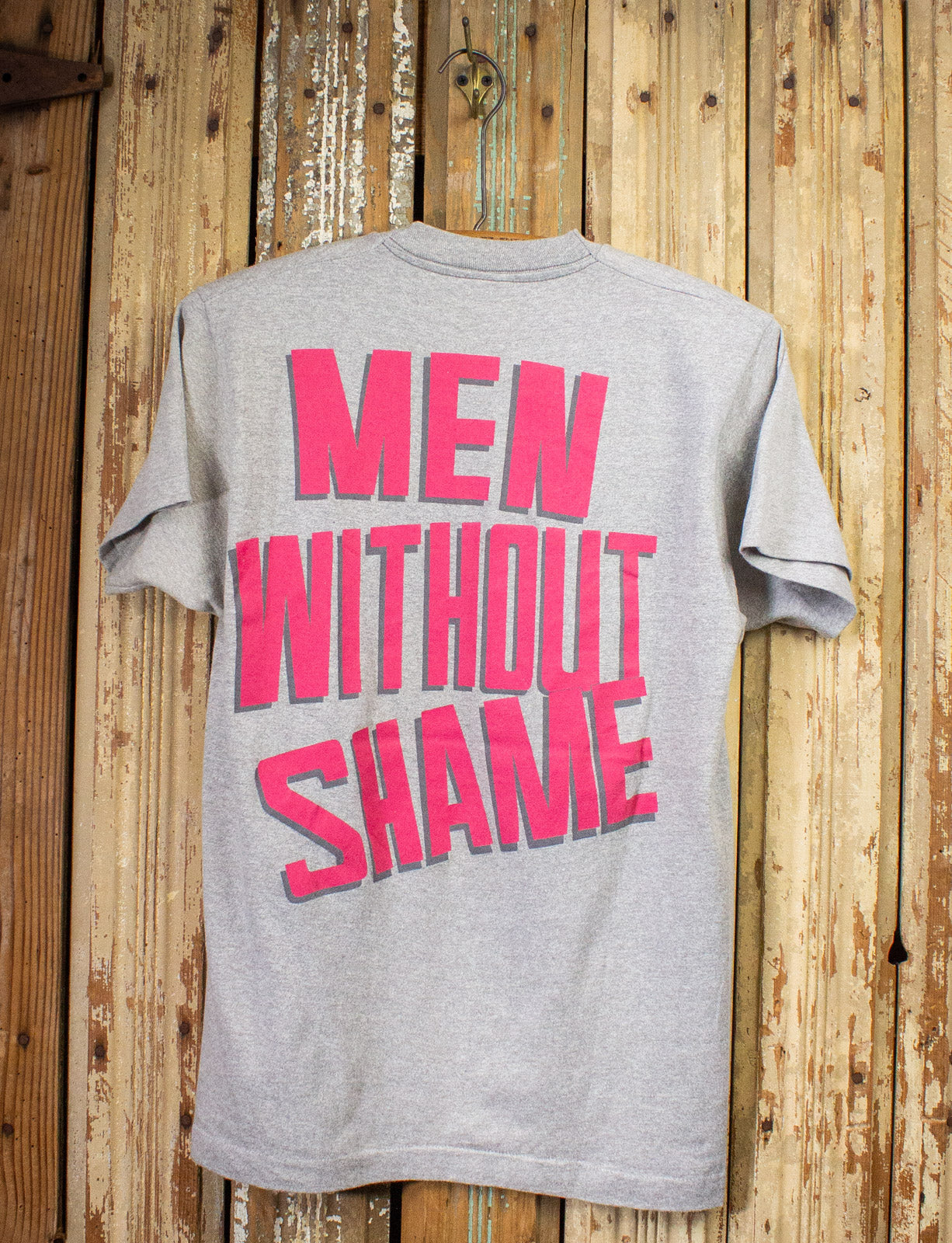 Vintage Phantom, Rocker, & Slick Men Without Shame Concert T Shirt 1985 Gray Medium