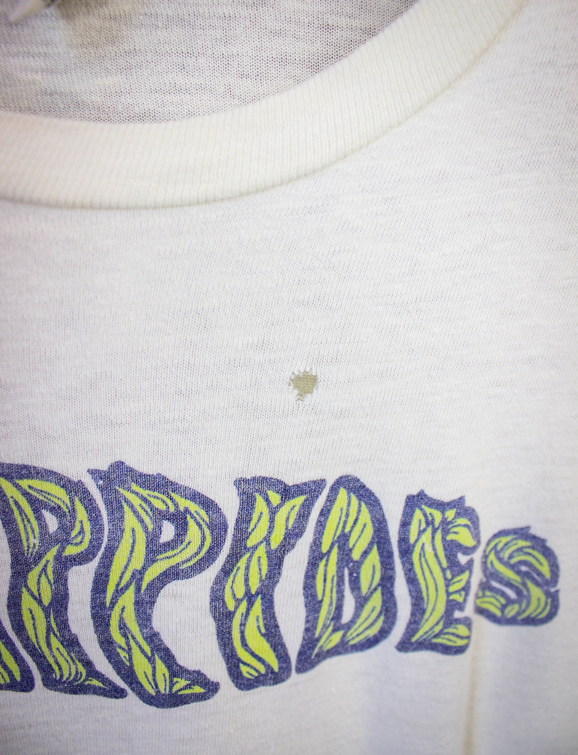 Vintage Phidippides May Run Graphic T Shirt 1978 White Small