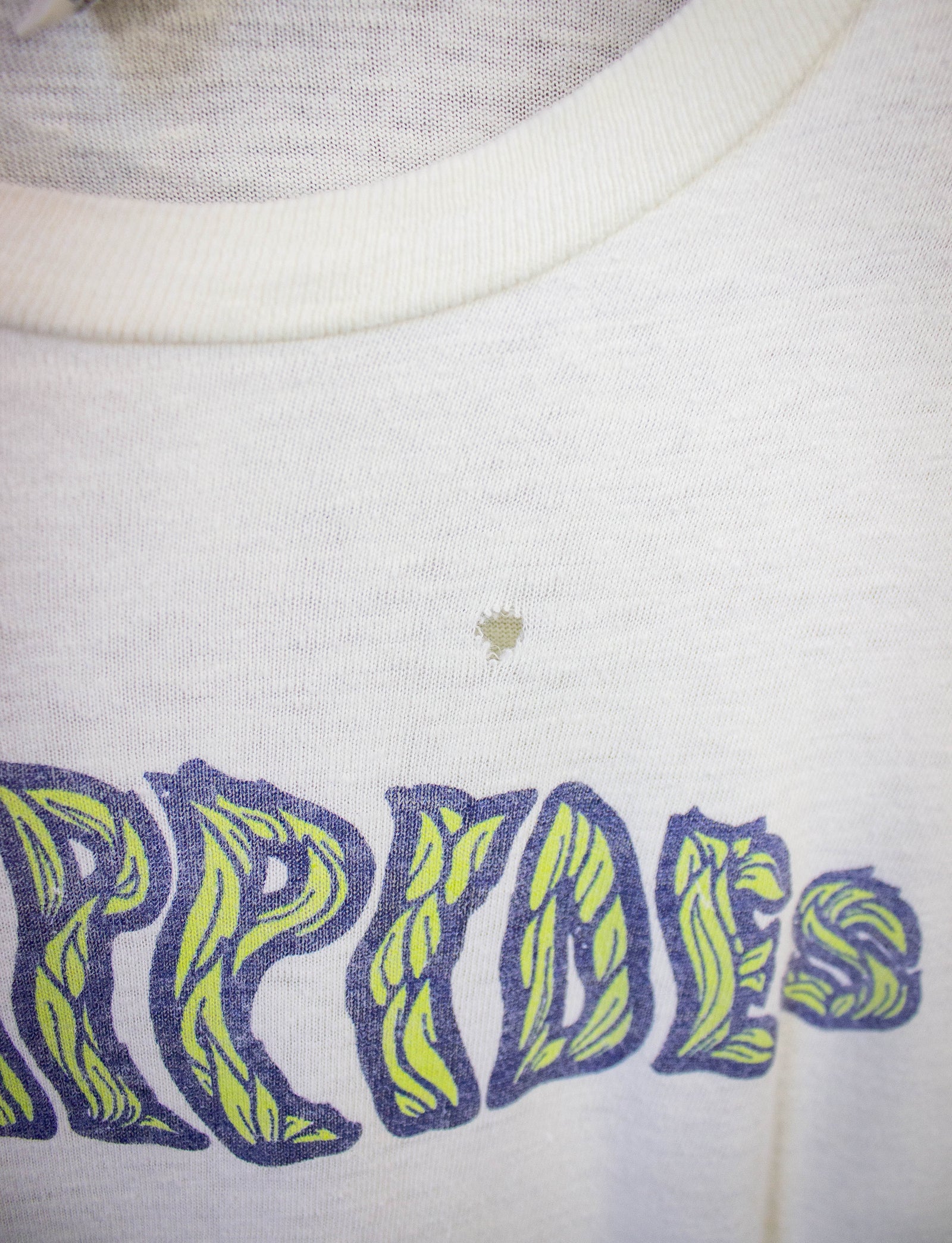 Vintage Phidippides May Run Graphic T Shirt 1978 White Small