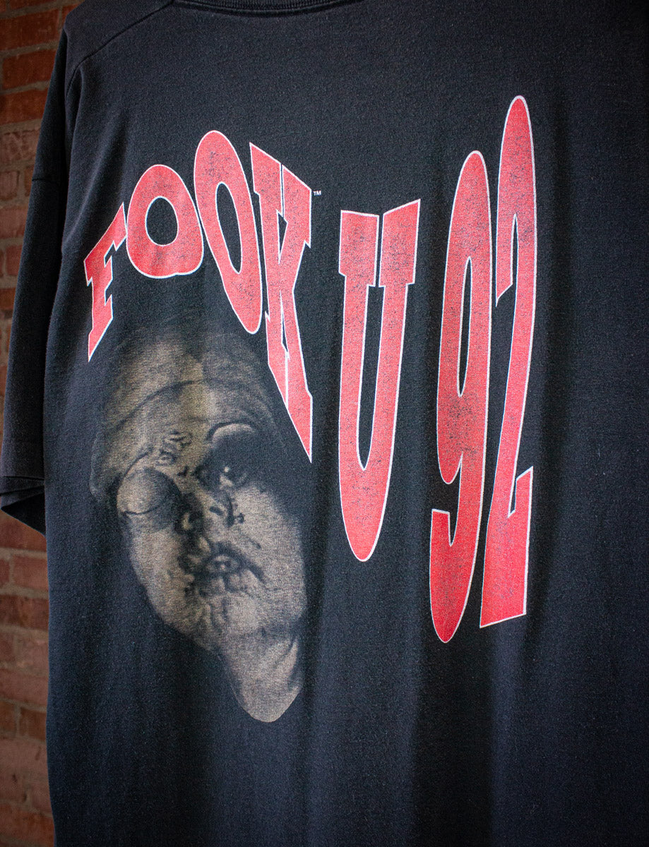 Vintage Pigface Fook U Concert T Shirt 1992 Black XL