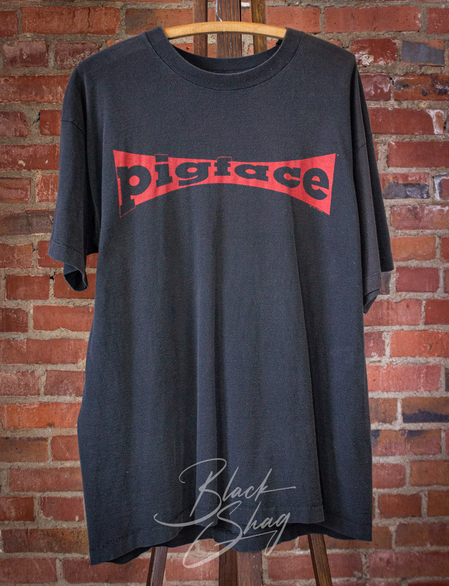 Vintage Pigface Fook U Concert T Shirt 1992 Black XL